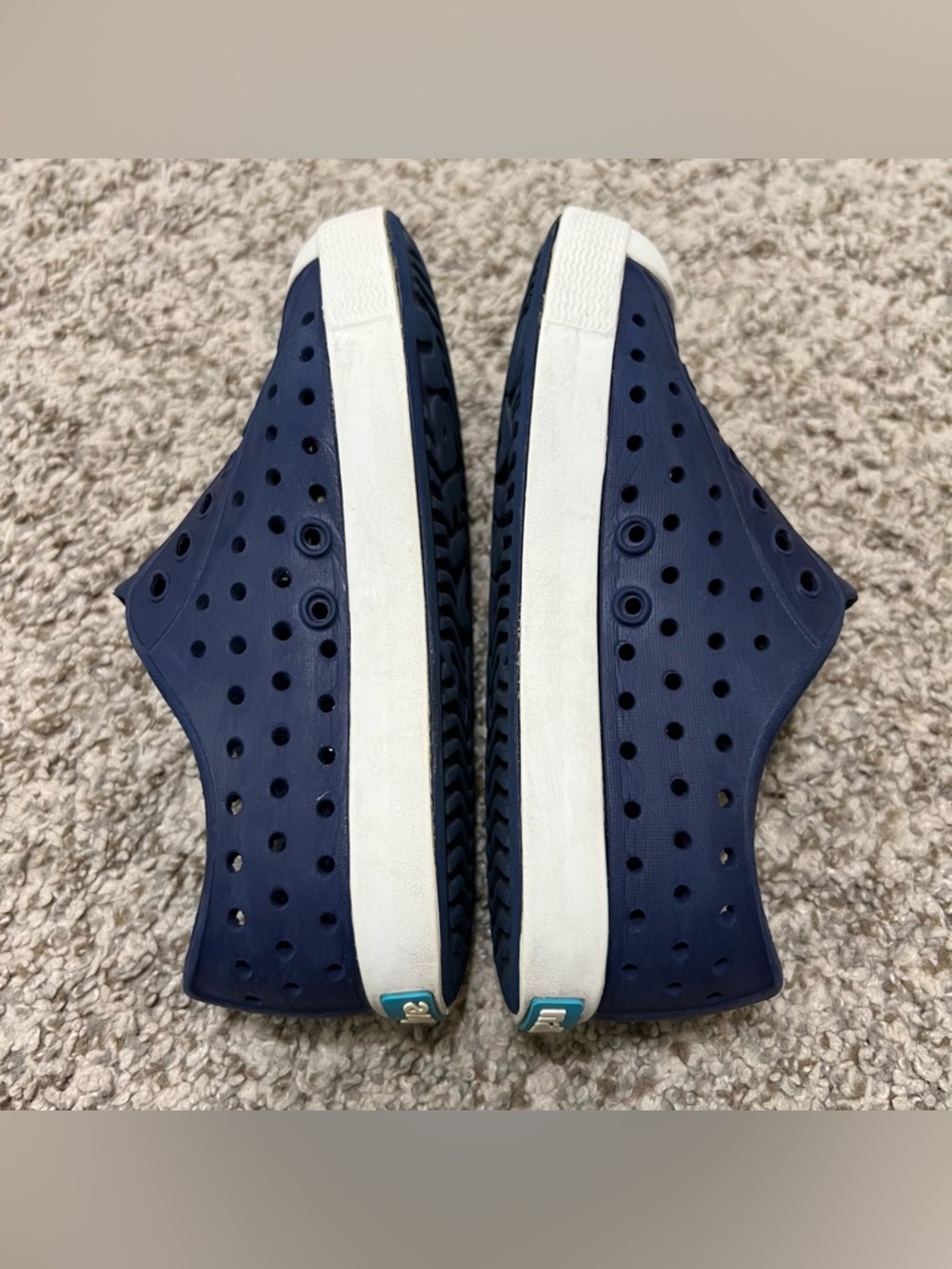 Native Kids Jefferson Slip-On Shoes in Navy and White Size C11 - Picture 6 of 8